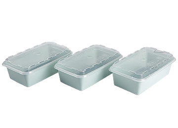 Set of 3 containers for aspic and jelly Family comfort, 0.92 L, gray mystery